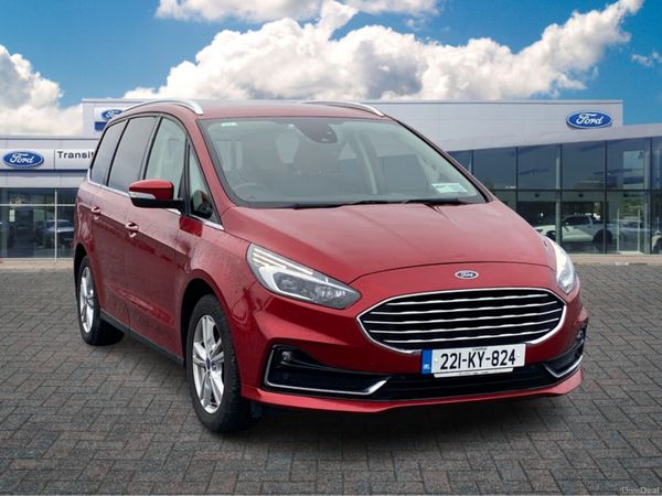 Ford Galaxy MPV, Petrol Hybrid, 2022, Red