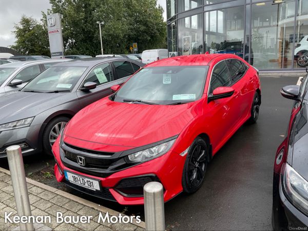 Honda Civic Hatchback, Petrol, 2018, Red