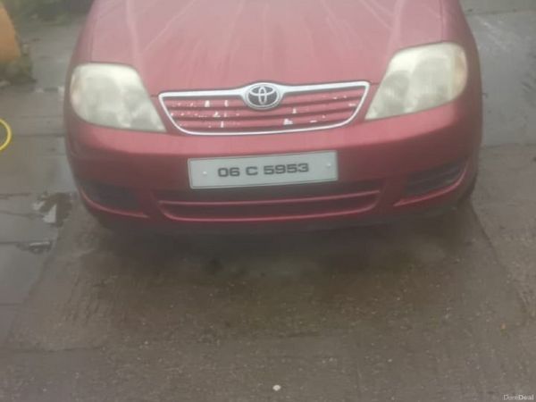 Toyota Corolla Saloon, Petrol, 2006, Red