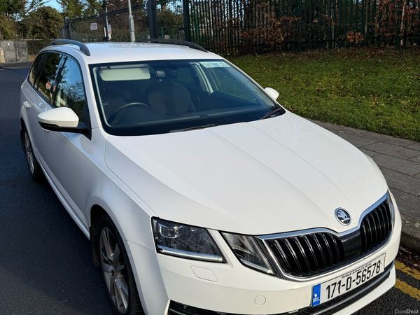Skoda Octavia Estate, Petrol, 2017, White