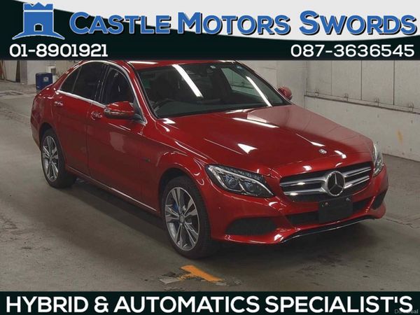 Mercedes-Benz C-Class Saloon, Petrol Plug-in Hybrid, 2017, Red