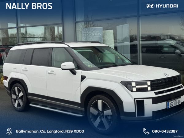 Hyundai Santa Fe SUV, Petrol Plug-in Hybrid, 2025, White