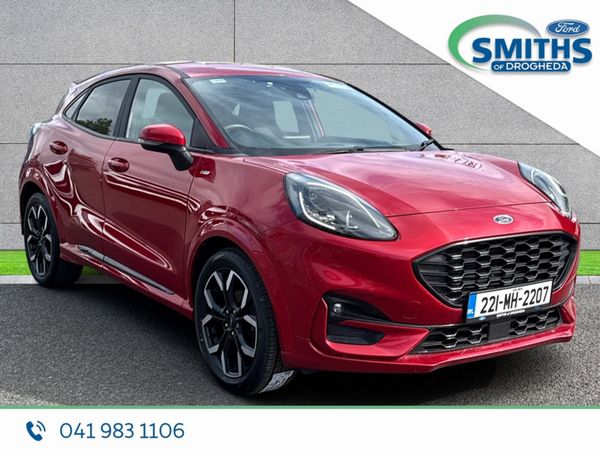 Ford Puma MPV, Petrol Hybrid, 2022, Red