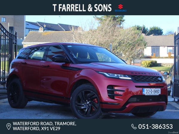 Land Rover Range Rover Evoque SUV, Petrol Plug-in Hybrid, 2021, Red