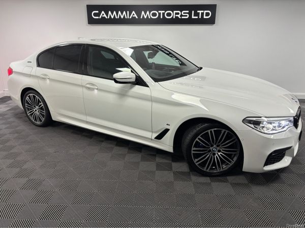 BMW 5-Series Saloon, Petrol Plug-in Hybrid, 2019, White