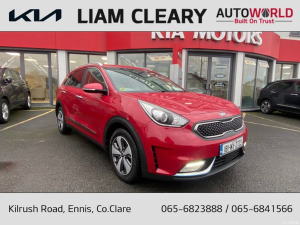 Kia Niro Estate, Petrol Plug-in Hybrid, 2018, Red