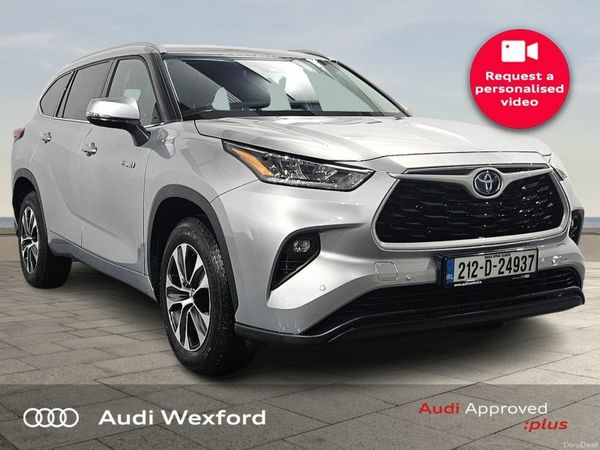 Toyota Highlander Estate, Petrol Hybrid, 2021, Grey