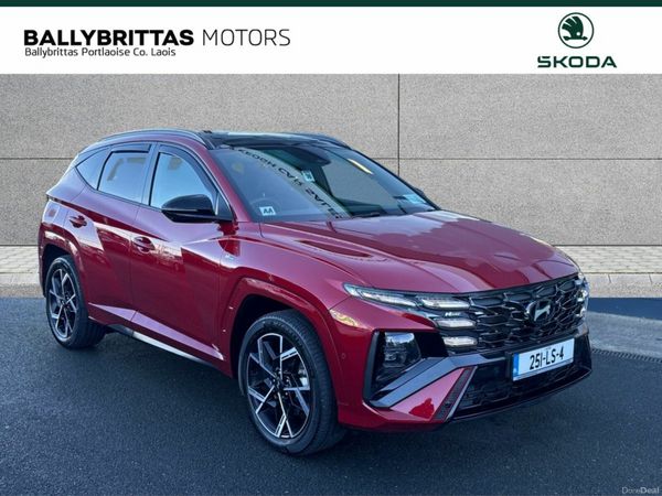 Hyundai Tucson SUV, Petrol Plug-in Hybrid, 2025, Red