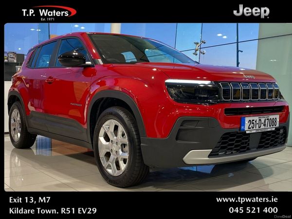 Jeep Avenger SUV, Electric, 2025, Red