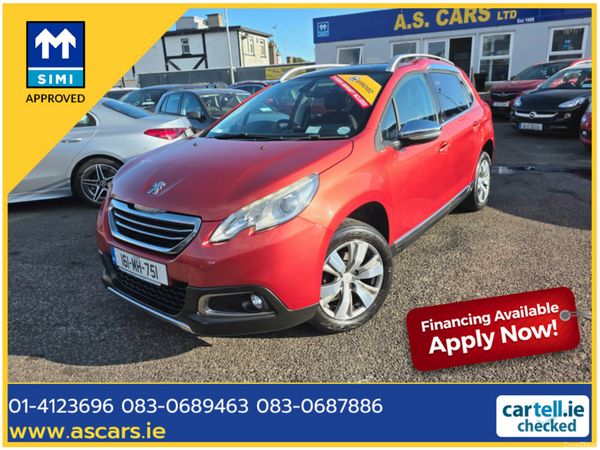 Peugeot 2008 SUV, Petrol, 2016, Red