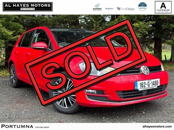 Volkswagen Golf Hatchback, Diesel, 2016, Red
