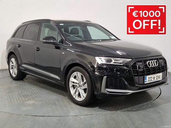 Audi Q7 SUV, Petrol Plug-in Hybrid, 2022, Black