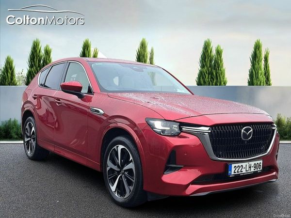 Mazda CX-60 SUV, Petrol Plug-in Hybrid, 2022, Red