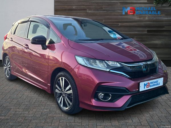 Honda Fit Hatchback, Petrol Hybrid, 2017, Red