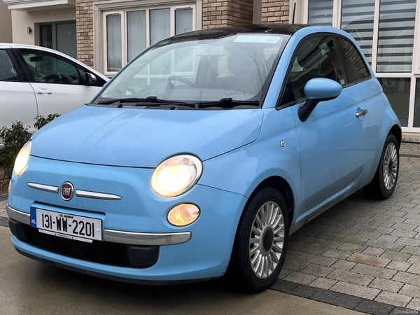 Fiat 500 Hatchback, Petrol, 2013, Blue