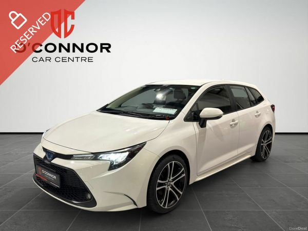 Toyota Corolla Estate, Petrol Hybrid, 2022, White