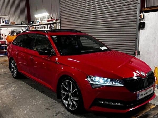 Skoda Superb Estate, Diesel, 2021, Red