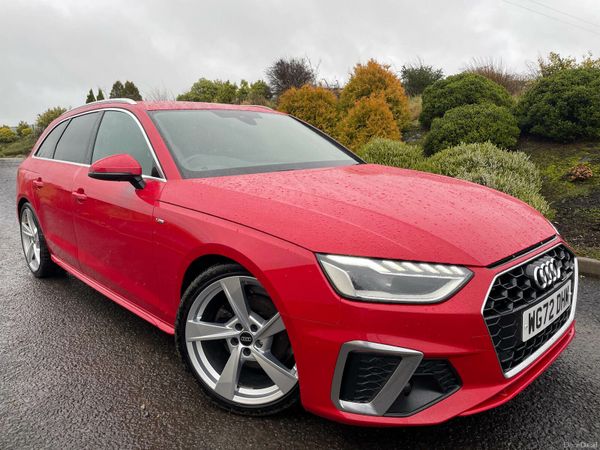 Audi A4 Estate, Diesel Hybrid, 2022, Red