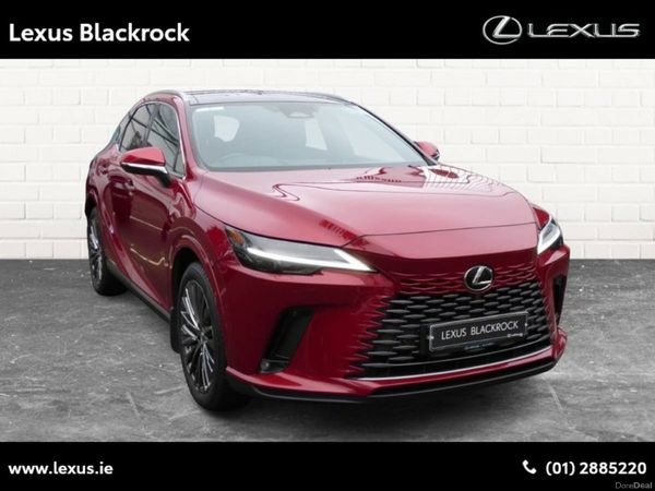 Lexus RX450H+ SUV, Petrol Plug-in Hybrid, 2023, Red