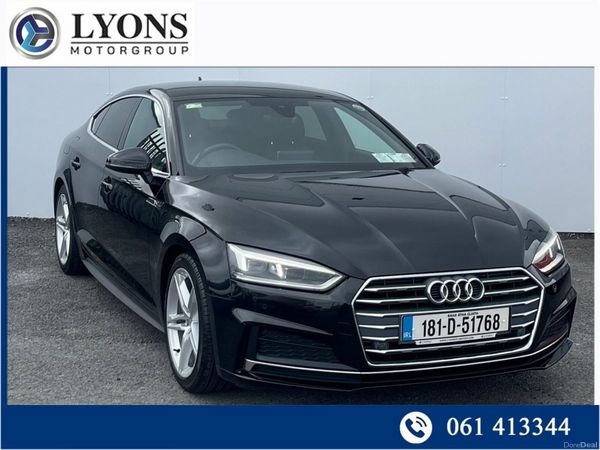 Audi A5 Hatchback, Petrol, 2018, Black