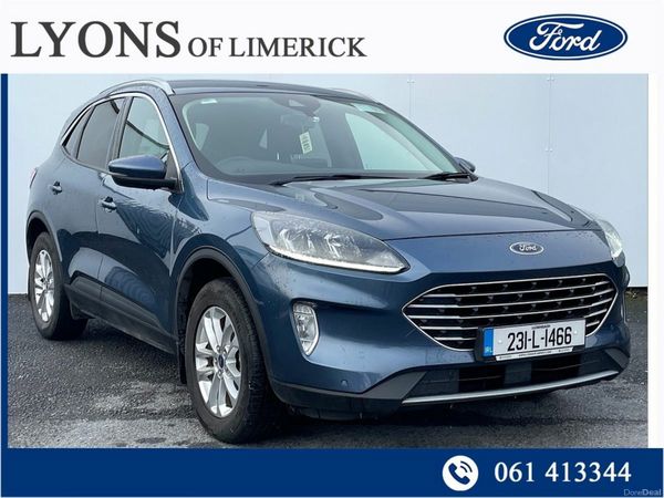 Ford Kuga SUV, Petrol Plug-in Hybrid, 2023, Blue