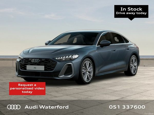 Audi A5 Saloon, Petrol Hybrid, 2026, Blue