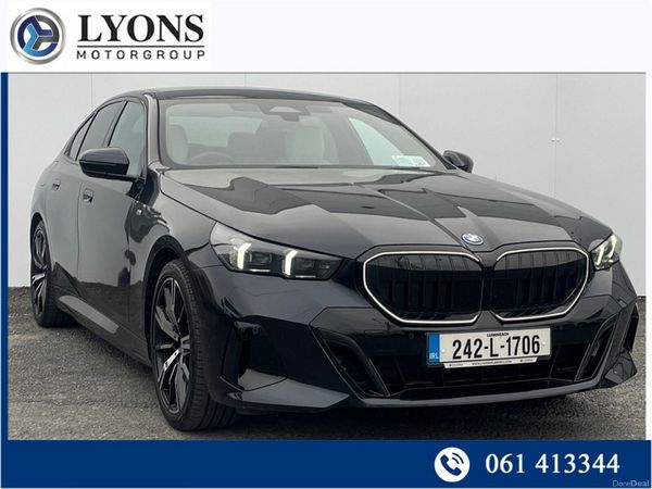 BMW 5-Series Saloon, Petrol Plug-in Hybrid, 2024, Black