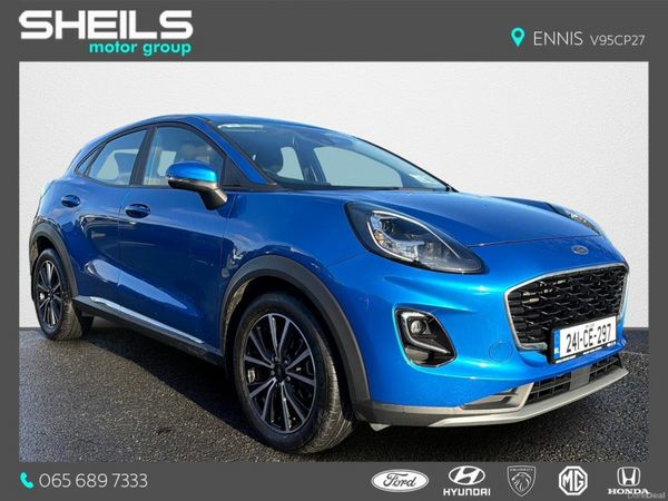 Ford Puma SUV, Petrol Hybrid, 2024, Blue