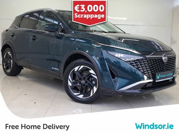 Nissan Qashqai SUV, Petrol Hybrid, 2025, Green