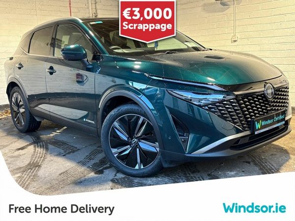 Nissan Qashqai MPV, Petrol Hybrid, 2025, Green
