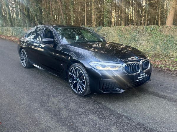 BMW 5-Series Saloon, Petrol Plug-in Hybrid, 2021, Black