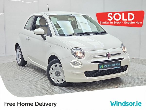 Fiat 500 Hatchback, Petrol, 2018, White