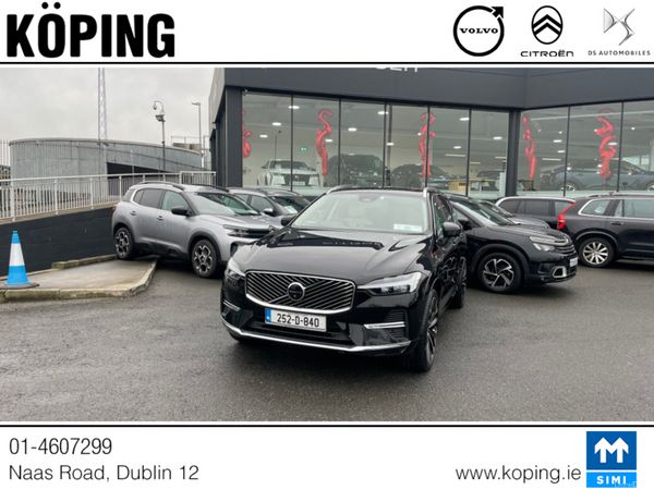 Volvo XC60 SUV, Petrol Plug-in Hybrid, 2025, Black