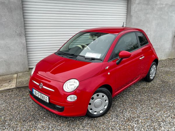 Fiat 500 Hatchback, Petrol, 2016, Red