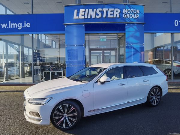 Volvo V90 Estate, Petrol Plug-in Hybrid, 2021, White