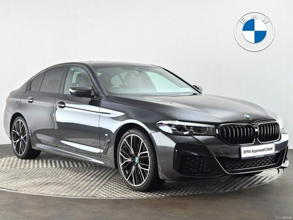 BMW 5-Series Saloon, Petrol Plug-in Hybrid, 2021, Grey