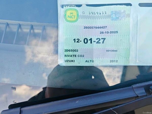 Suzuki Alto Hatchback, Petrol, 2012, White