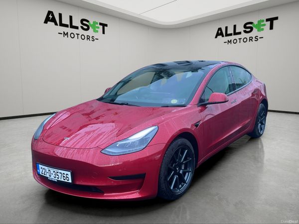 Tesla Model 3 Saloon, Electric, 2022, Red