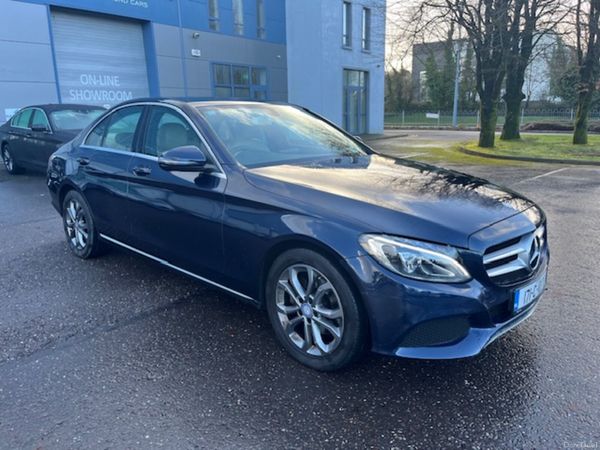 Mercedes-Benz C-Class Saloon, Petrol, 2017, Blue