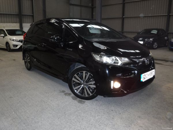 Honda Fit Hatchback, Petrol Hybrid, 2016, Black