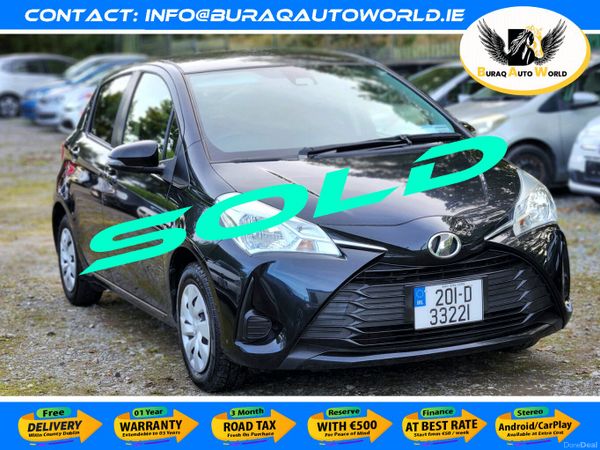 Toyota Vitz Hatchback, Petrol, 2020, Black