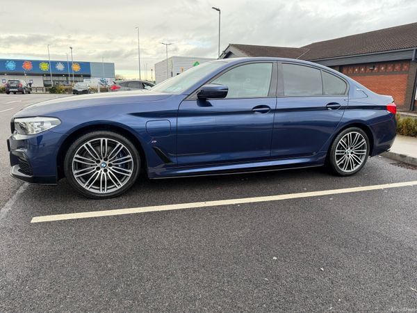 BMW 5-Series Saloon, Petrol Plug-in Hybrid, 2019, Blue