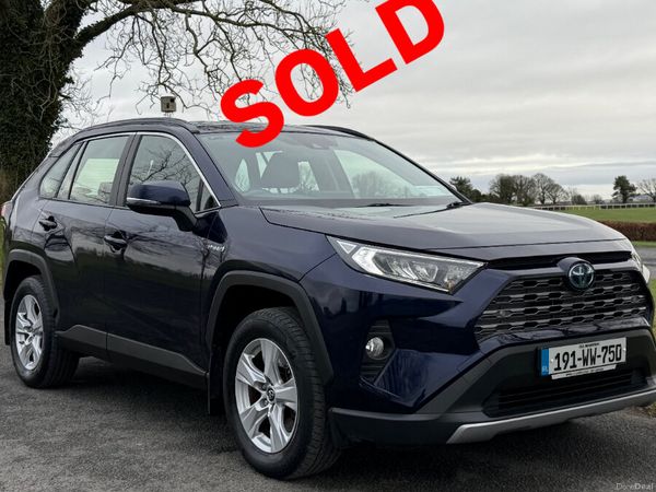 Toyota RAV4 SUV, Petrol Hybrid, 2019, Blue