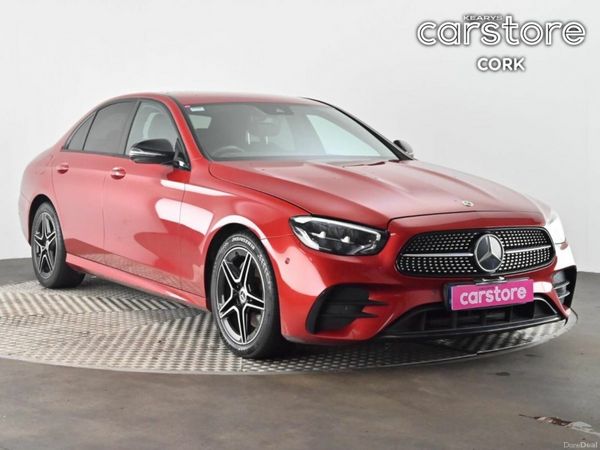 Mercedes-Benz E-Class Saloon, Diesel Hybrid, 2022, Red