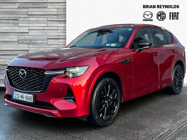 Mazda CX-60 SUV, Petrol Plug-in Hybrid, 2023, Red