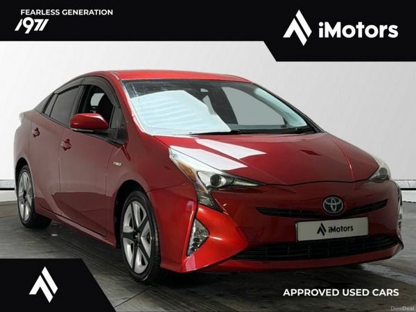 Toyota Prius Hatchback, Petrol Hybrid, 2017, Red