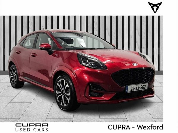 Ford Puma MPV, Petrol Hybrid, 2021, Red