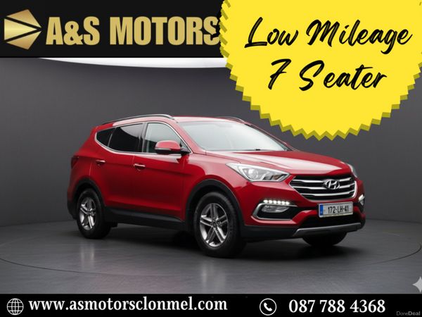 Hyundai Santa Fe SUV, Diesel, 2017, Red