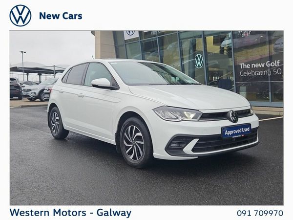 Volkswagen Polo Hatchback, Petrol, 2023, White