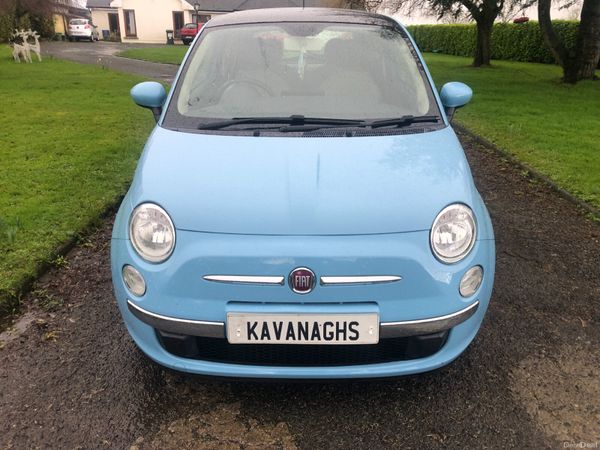 Fiat 500 Hatchback, Petrol, 2014, Blue